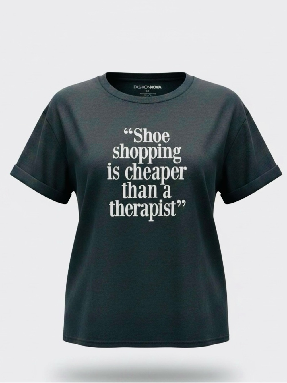 Fashion Nova Black Graphic Short Sleeve Tee - Picture 6 of 7